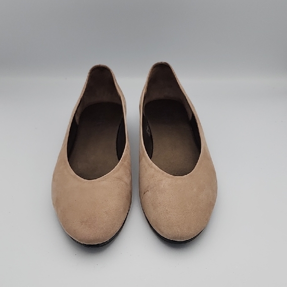 ARCHE Onyri ballerinas -  Tan Nubuck Ballet Flat/Low Wedge Heel, Size 41 - Picture 2 of 7